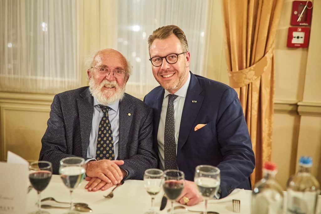 Prof. Michel Mayor & Damien Van Bellinghen, Président-Fondateur du Club des Etoiles.